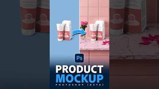 Generative fill for product mockup with Photoshop Beta