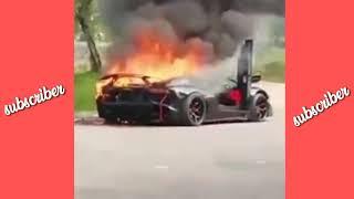 Raffi Ahmad mobil Lamborghini terbakar seharga 13milyar