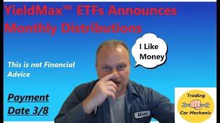 Yieldmax ETF Distribution Rates for March