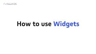 How to use Widgets?丨Funtouch OS 12