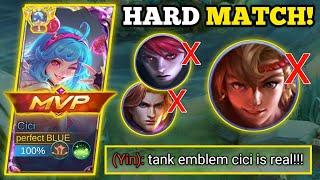 CICI NEW BEST BUILD AND EMBLEM  CICI VS. YIN -MLBB #cicimlbb #cici #ciciplays