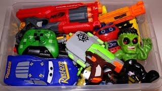 Toy Box Action Figures Cars Nerf Guns and More