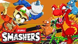 SMASHERS En Español  Tren Monstruo  Caricaturas para niños  Zuru