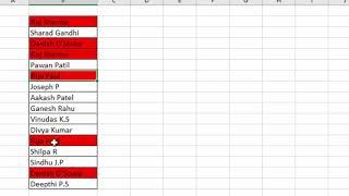 How to find Duplicate Names in Excel