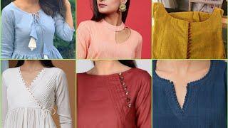 65 Neck designs to try with plain kurtis and suits