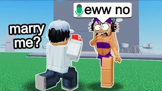 PROPOSING To Random E-GIRLS In Roblox VOICE CHAT