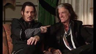 Johnny Depp and Joe Perry invite fans to the Hollywood Vampires concert in St. Petersburg