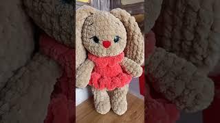 Зайка вязаная крючком #bunny #amigurumi  #вязаныйзайчик #зайчиккрючком #shorts #милашка #малыш