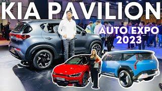 Kia Carens  Seltos and Sonet Walkaround at Kia Pavilion  Auto Expo 2023