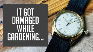 His Grandfathers Vintage Watch Stopped Working While Gardening...