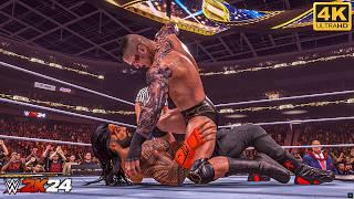 WWE 2K24 - Randy Orton vs. Roman Reigns - WrestleMania 39 Main Event Match  PC 4K60