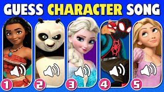 Guess Movie CHARACTER by SONG  Elsa Crazy Frog Mickey Mouse Kung Fu Panda Moana