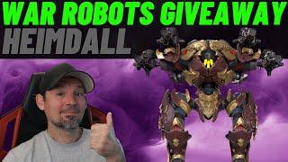 War Robots Scavenger Heimdall Giveaway  Small Weekly WR Giveaway