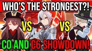 C0 & C6 DPS Showdown Arlecchino vs Lyney vs Hu Tao Whos the BEST Pyro DPS? Genshin Impact