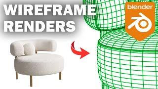 How to create Wireframe Renders in Blender