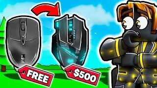 $1 Mouse V.S a $200 Mouse In Roblox BedWars