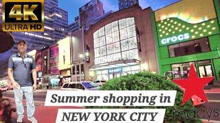 Summer Shopping In NEW YORK CITY  Macys shopping mall  New york City walking tour