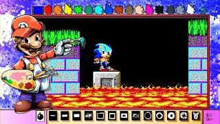 Mario Paint Creations  Sonic the Hedgehog Pixel Art