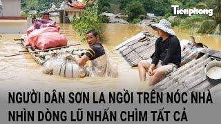 Bản tin mới nhất Kinh hoàng cảnh người dân Sơn La ngồi trên nóc nhà nhìn dòng lũ nhấn chìm tất cả