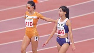 육상여신들의 접전 400m 경기에서 만난 김민지 vs 김지은