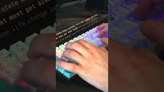 ASMR Keyboard Typing with Thoccy Brown Switches