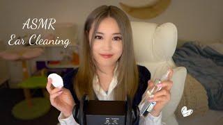 ASMR Ear Cleaning Appointment ️ QTips Clay Oil Massage