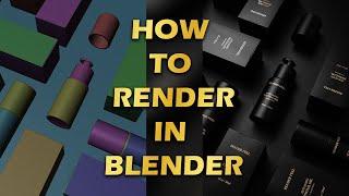 how to render in blender  blender tutorial