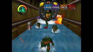 Teenage Mutant Ninja Turtles 2 Battle Nexus Gamecube 4 player Netplay 60fps
