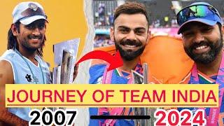 Team Indias Journey  2007 to 2024  T20 World Cup Champions Ms Dhoni to Rohit Sharma