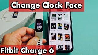 Fitbit Charge 6 How to Change Clock Face Watch Face