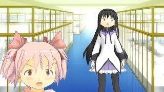 MMD Madoka and Homura sing DaDaDa Madoka Magica PMMM funny animated cartoon meme animation