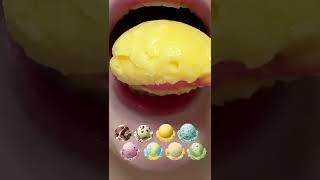 #shorts asmr 8 KINDS OF BASKIN ROBBINS ICE CREAM eating sounds