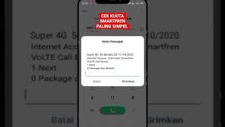 cek kuota smartfren mudah  #cekkuotaSmartfren