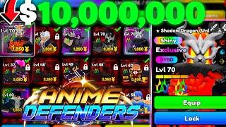 I Played On THE BEST ACCOUNT $10 MILLION ROBUX In Anime Defenders
