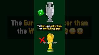 EURO better than WORLD CUP?  #football