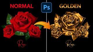 Gold Effect Photoshop  Turn Any Thing in to Gold in Photoshop  Photoshop Tutorial