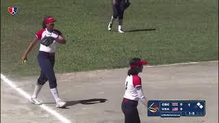 Team USA Softball vs Costa Rica Softball  Pan American Championships  Nov. 15 2023