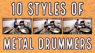 10 styles of metal drummers