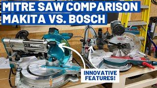 10 Mitre Saw Comparison Bosch Glide CM10GD vs. Makita LS1019L w Laser