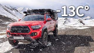 SNOWY -13C° CANYON in SEPTEMBER??  7-day Car Camping Trip to the GOBI DESERT Ep.1