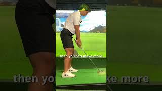 HOW TO HIT OFF SLOPED LIES BALL ABOVE THE FEET #golf #shorts #golftips