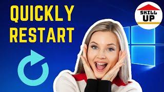 How to Create Restart Shortcut button in windows 2022Skill up