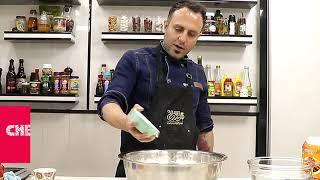 Chef Amir Salem teaches Italian and Enrique pizza dough