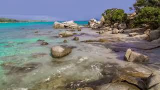 Beautiful Beach Spiaggia di Cala Ginepro in Italy - Calming Sea Sounds