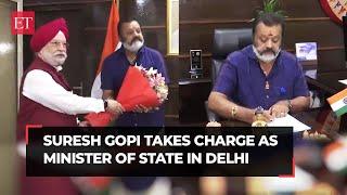 Suresh Gopi takes charge as Minister of State in Ministry of Petroleum and Natural Gas