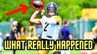 Justin Fields CRUSHING Drills At Pittsburgh Steelers OTAs - Russell Wilson Better Watch His Back