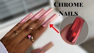 Testing the Viral Chrome Nails  Nail Art Tutorial