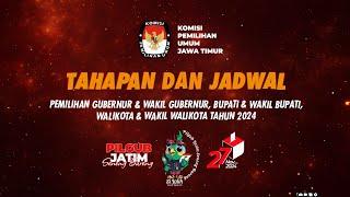 Tahapan Pilkada Serentak Tahun 2024 Provinsi Jawa Timur