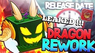 WHATTT THE RELEASE DATE FOR THE DRAGON REWORK Has been Confirmed by RIP Indra … Blox Fruits