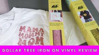 Cricut Dollar Tree Iron On Vinyl Review  Crafters Square Dollar Tree Iron On Vinyl